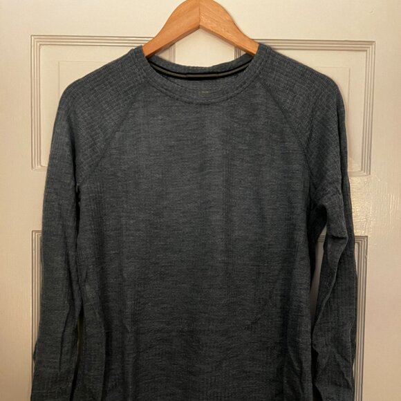 Smartwool Thermal Waffle Crew, Blue, Large - Picture 1 of 5